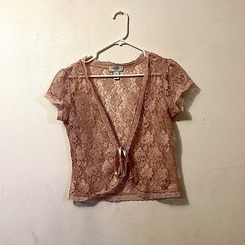 🌷Pink Lace Flower Top🌷